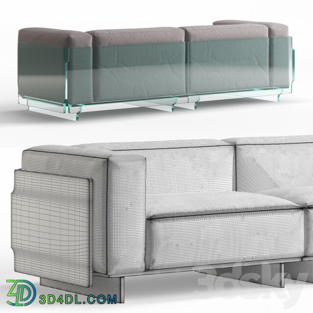 Crystal Lounge Sofa by Glas Italia