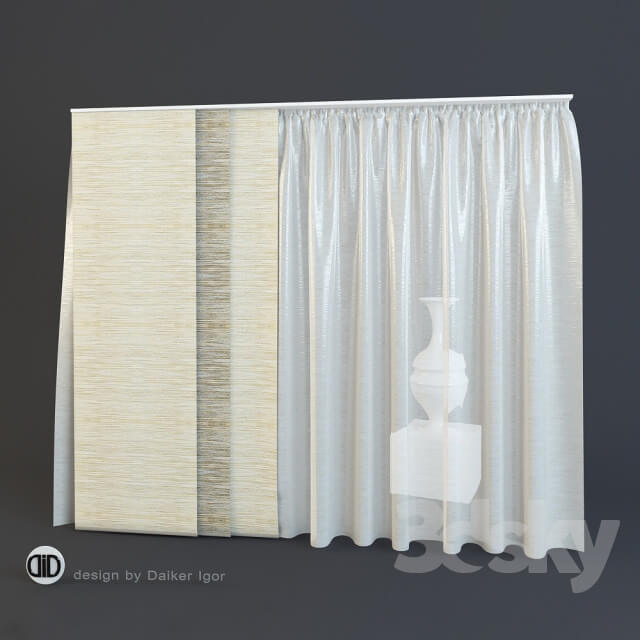 Curtain sliding sectional