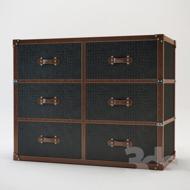 Sideboard Chest of drawer Kare Croco Brown