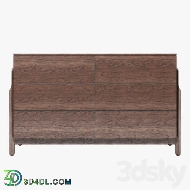 Sideboard Chest of drawer Zegen ash set