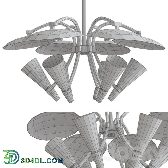 Buena vista suspension Pendant light 3D Models