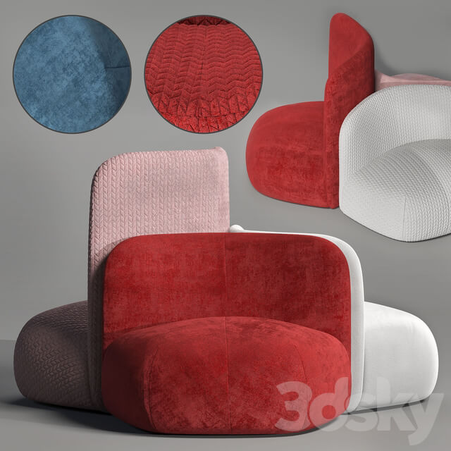 Miniforms BOTERA Upholstered fabric armchair