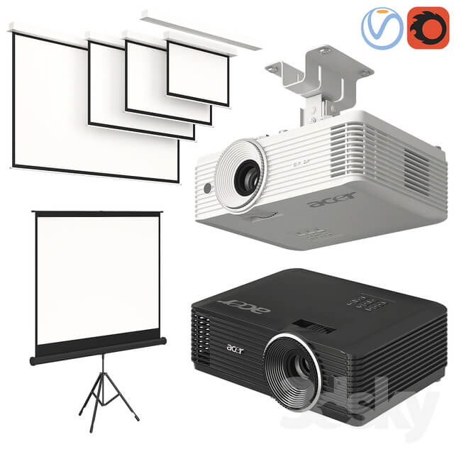 PC other electronics Projector Acer with Screens Set