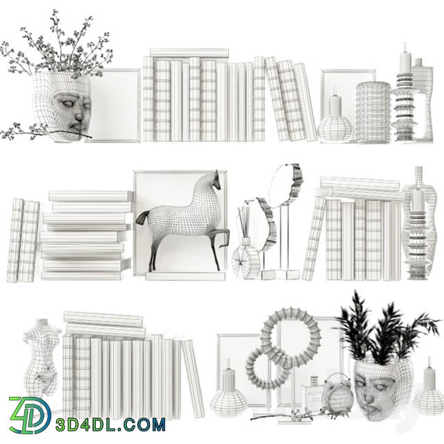 Decorative set for filling shelves 5