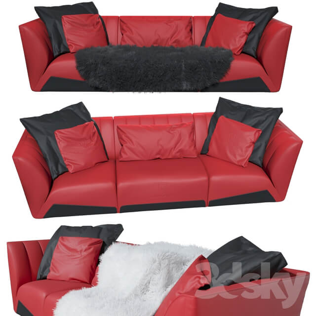 The three seater sofa Sepang Tonino Lamborghini