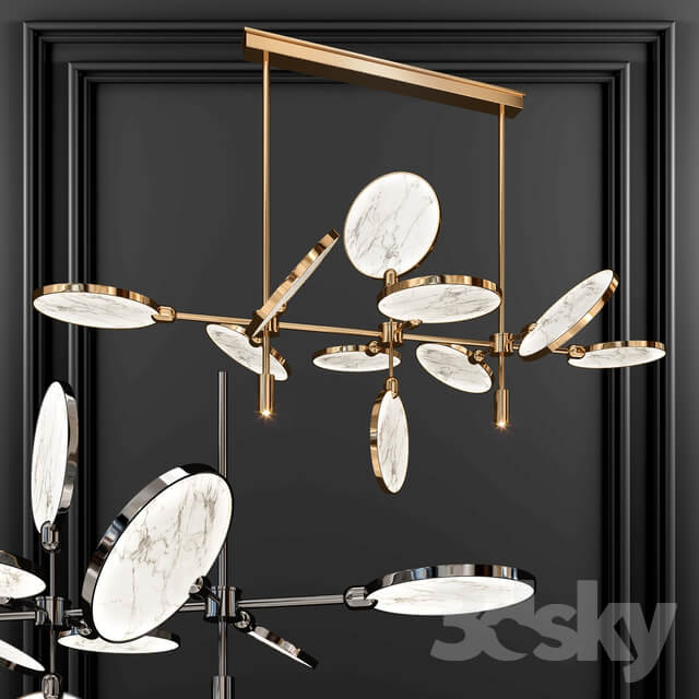 Modern Chandelier01 Pendant light 3D Models