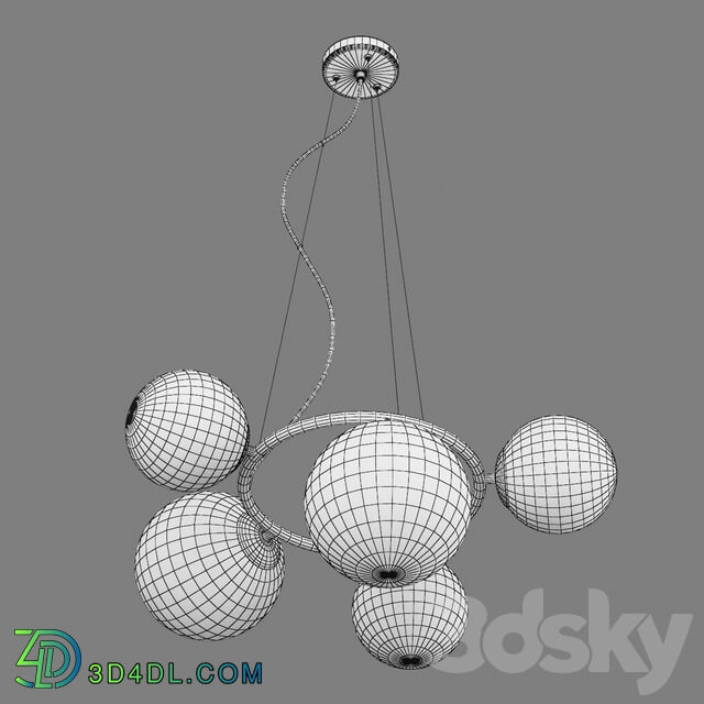 81505x Globo Lightstar Pendant light 3D Models