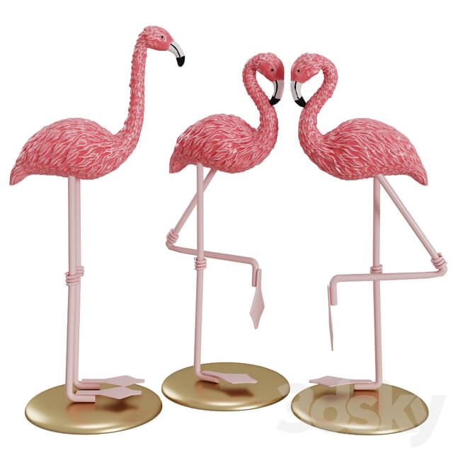 Figurine flamingo