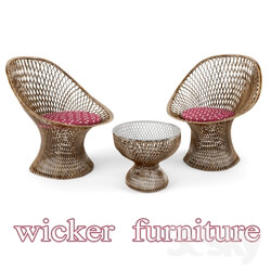 Wicker furniture 