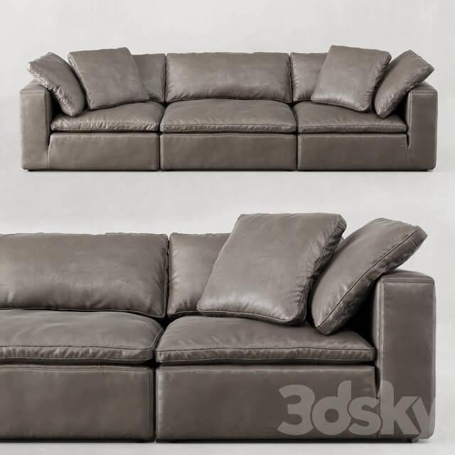 RH CLOUD MODULAR LEATHER SOFA