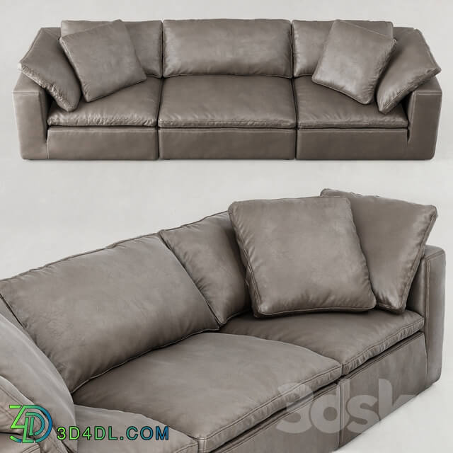 RH CLOUD MODULAR LEATHER SOFA