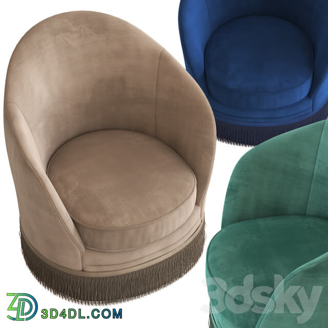 Globewest Kennedy Fringed Armchair