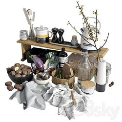 Decorative set for the kitchen 