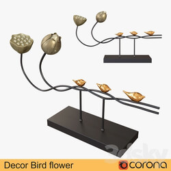 Other decorative objects Decor bird flower 
