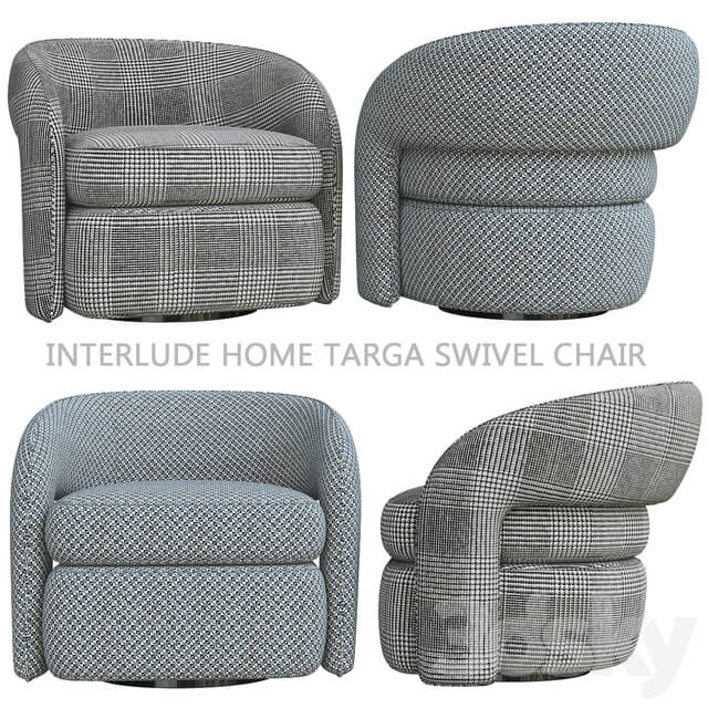 Interlude Home Targa Swivel Chair