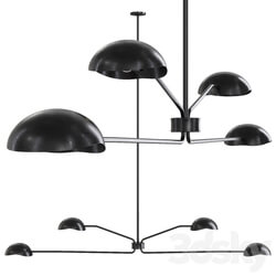 Restoration Hardware CONVESSI LINEAR CHANDELIER 72 Black 