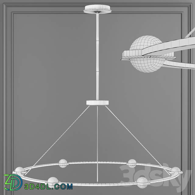 Restoration Hardware ECLATANT ROUND CHANDELIER 60 Brass Pendant light 3D Models