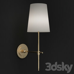 Adams Wall Sconce with Linen Shade 