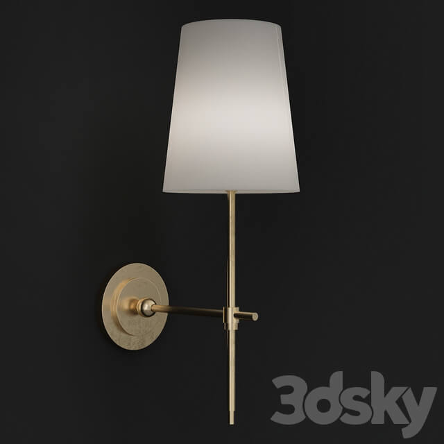 Adams Wall Sconce with Linen Shade