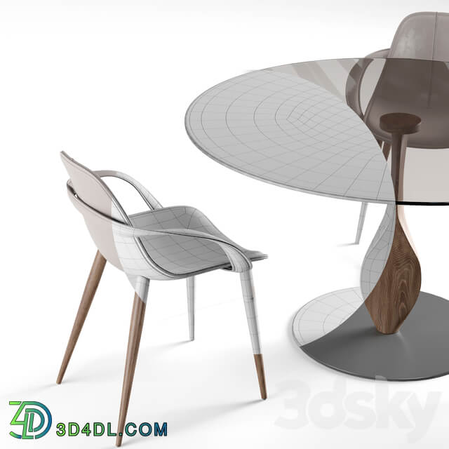 Table Chair EmmeBi design Genesis and Couture