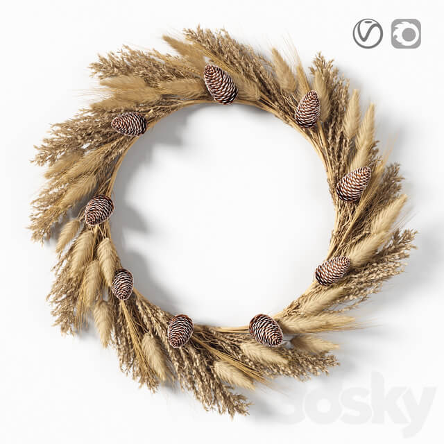 Plant Dry grass wreath