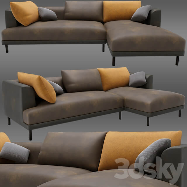 Bowery chaise corner sofa