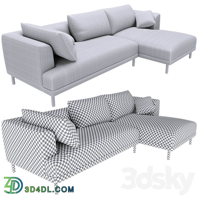 Bowery chaise corner sofa