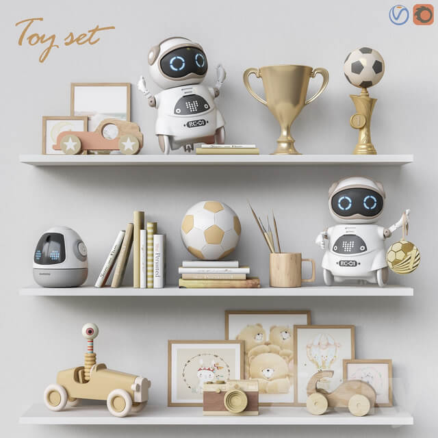 Toys and furniture set 62 Miscellaneous 3D Models