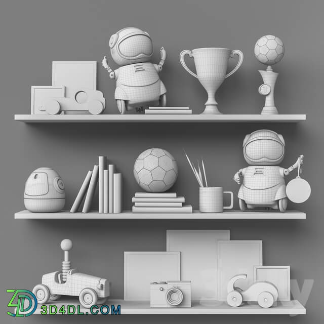 Toys and furniture set 62 Miscellaneous 3D Models