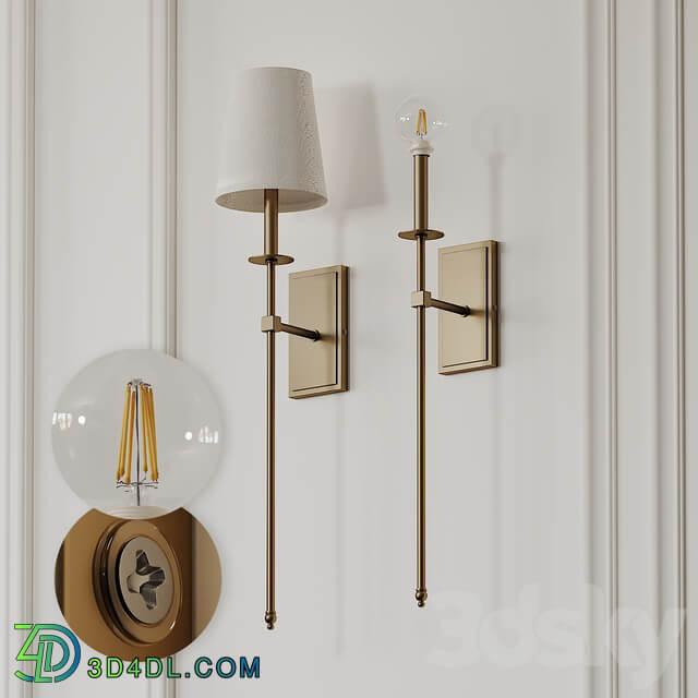 Tyrone 1 Light Wallchiere Wall Sconce