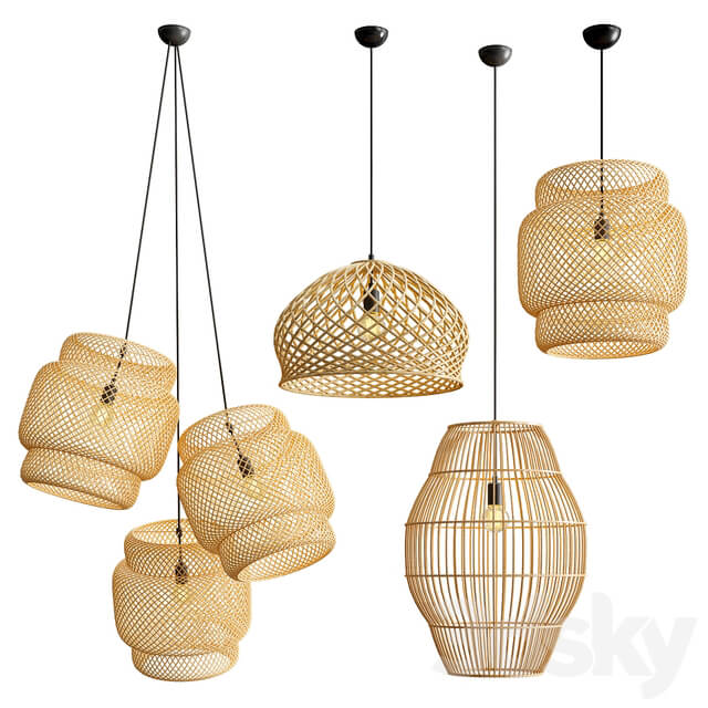 Four Exclusive Pendant Collection 34 Rattan