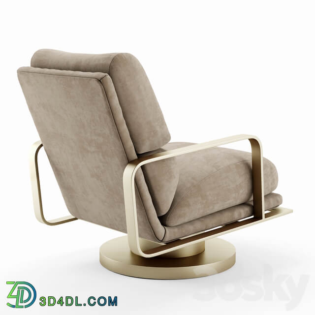 Leather Rocking Swivel Chair Restoration Hardware