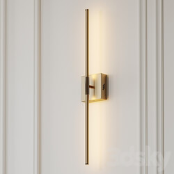 Gallatin Dimmable Gold and Silver Wall Sconce by Orren Ellis 3D Models 
