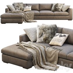 RH Modena Taper Arm Chaise Sectional Sofa 