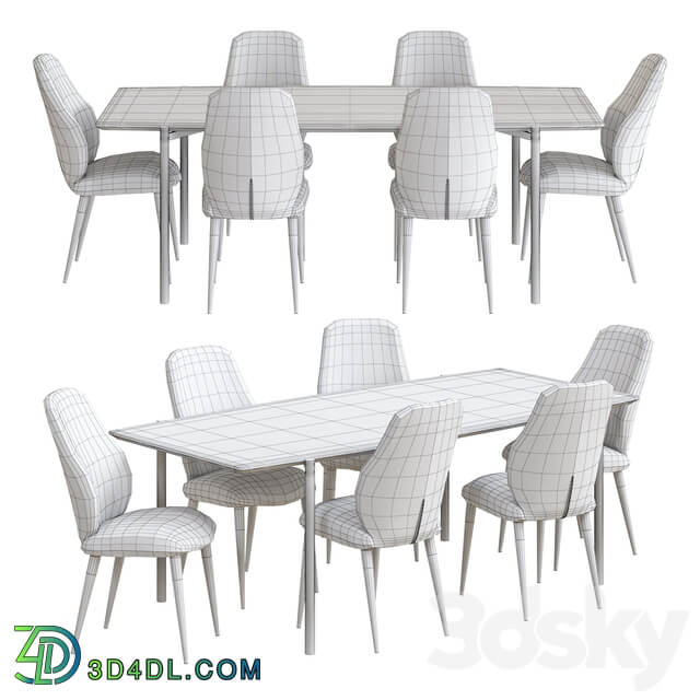 Table Chair NV Gallery Set Chaise Chair And Milano Table