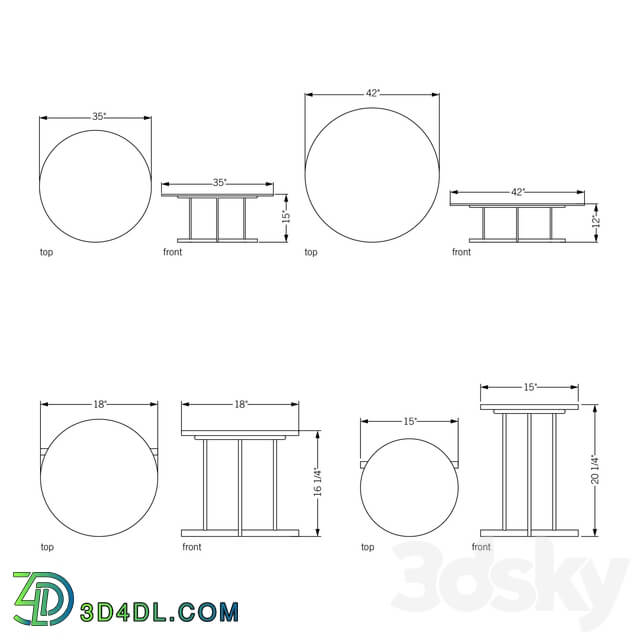 Icon tables by Phase Design