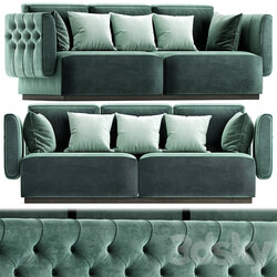 Tufted leather sofa SIMON By OPERA CONTEMPORARY 