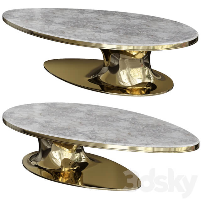 Ipe Cavalli Visionnaire 2019 SOWILO Elliptical low table