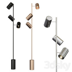 Trio black floor lamp 