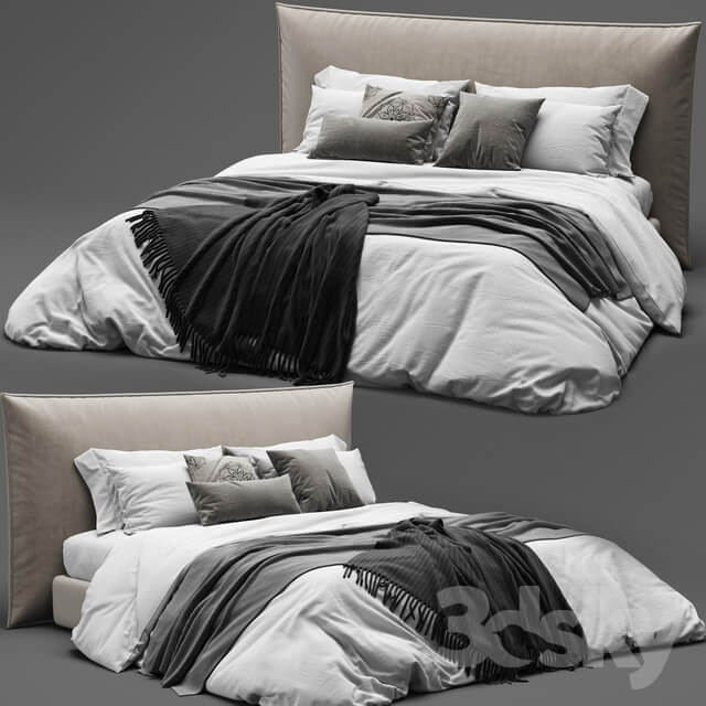 Bed BoConcept Gent Bed Scandinavian Set
