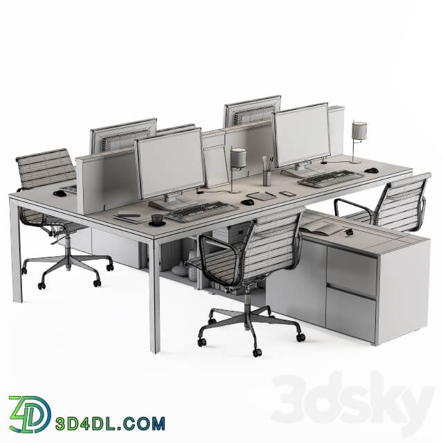 Office Furniture Employee Set