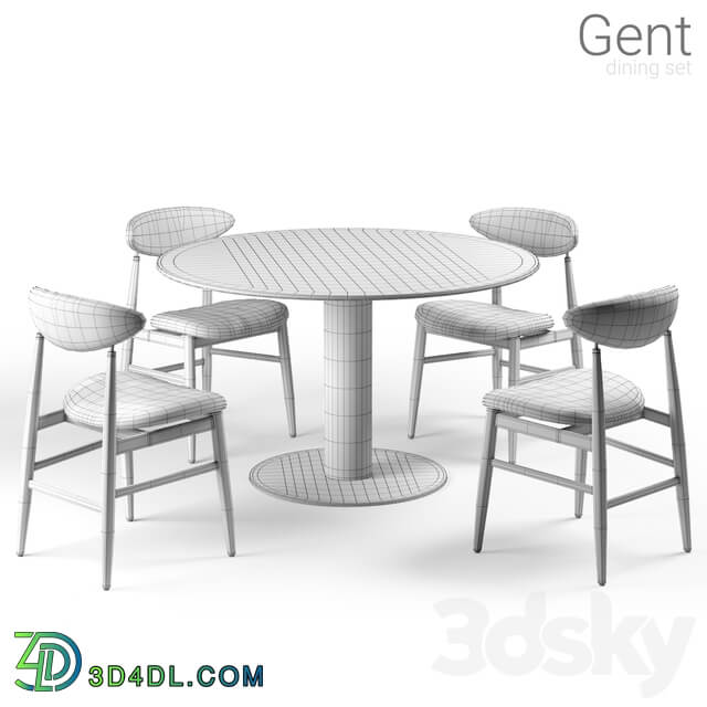Table Chair Gubi dining set