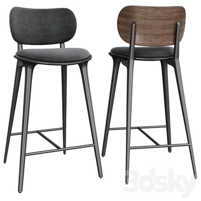 High Stool Backrest by Mater Design