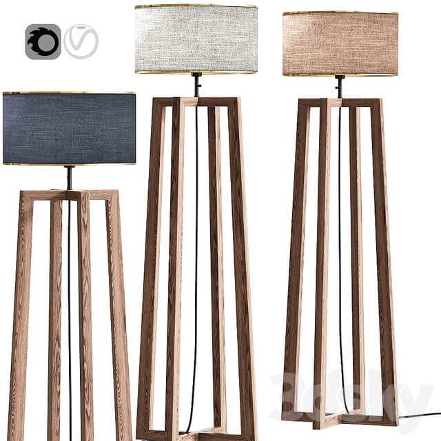 wooden Floor Lamp 03