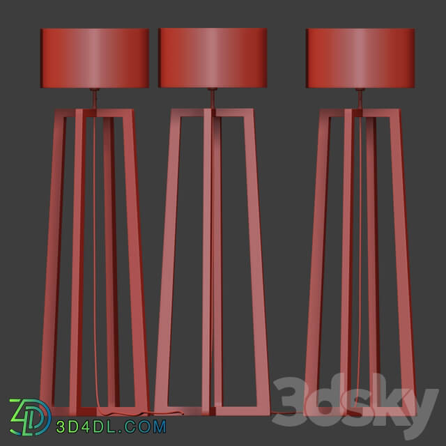 wooden Floor Lamp 03