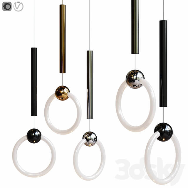 Pendant lamp Lee Broom Ring Light Pendant light 3D Models