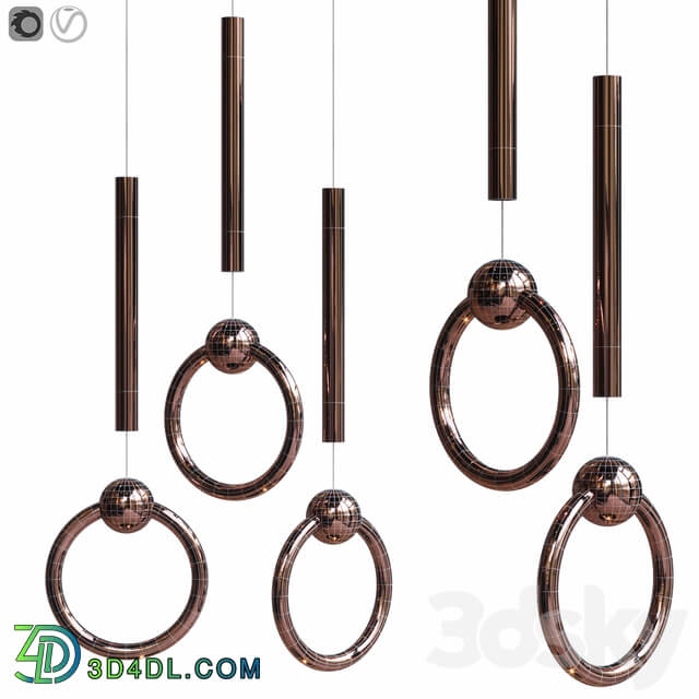 Pendant lamp Lee Broom Ring Light Pendant light 3D Models