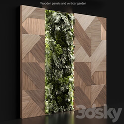 Wooden panels and vertical garden 2 