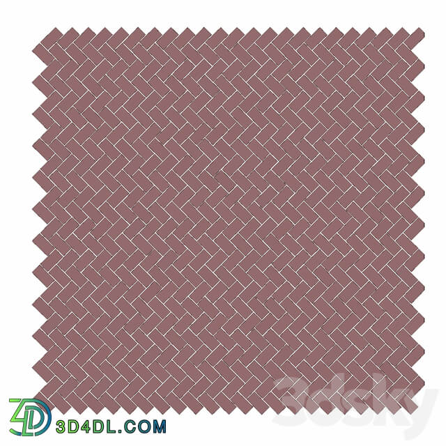 Stone Ceramic tile set 01 Terracotta Herringbone