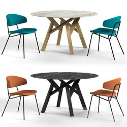 Table Chair Calligaris sophia chair and jungle table 